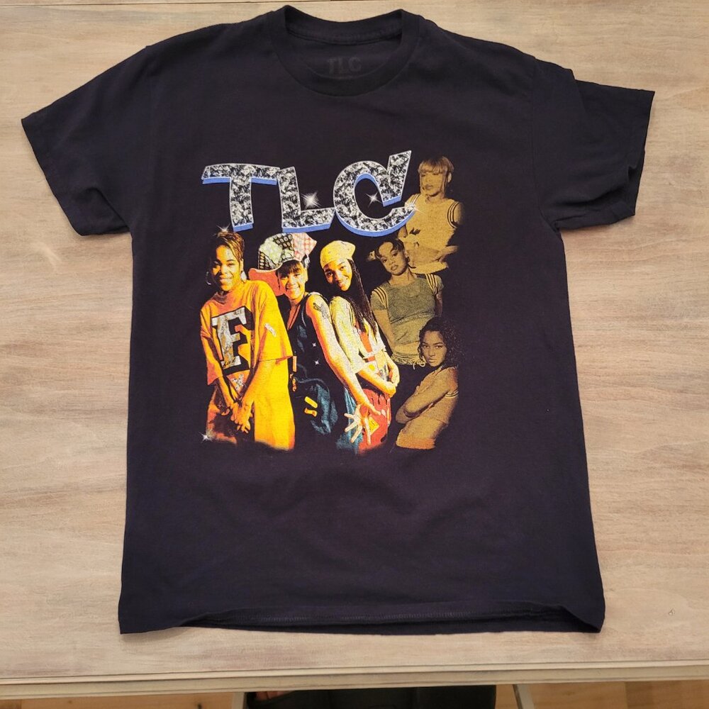 Rare TLC Official Concert T-Shirt Size M Vintage 90s Hip Hop R&B Tour Tee